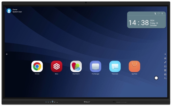 Multi-Touch-Bildschirm Stylus unterstützt 20 Berührungspunkte eingebautes Mikrofon mit Bildschirmspiegelung Interaktives Whiteboard Android Betriebssystem