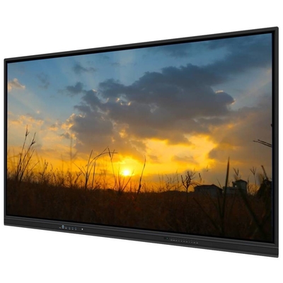 4K 65 75 86 98 110 Zoll Anti-Glanz gehärtetes Panel Interaktives Smart Whiteboard IR Monitor Super schlanker Rahmen Computermonitor für Schulversammlungen