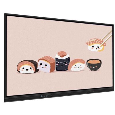 4K 65 75 86 98 110 Zoll Anti-Glanz gehärtetes Panel Interaktives Smart Whiteboard IR Monitor Super schlanker Rahmen Computermonitor für Schulversammlungen