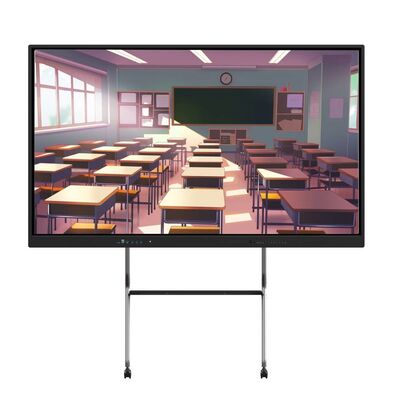 4K 65 75 86 98 110 Zoll Anti-Glanz gehärtetes Panel Interaktives Smart Whiteboard IR Monitor Super schlanker Rahmen Computermonitor für Schulversammlungen