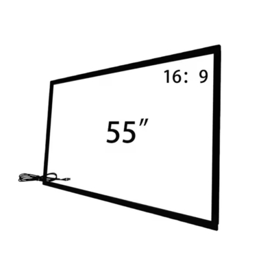 IR-offener Rahmen 19 32 55 65 Zoll Touch-Rahmen optional mit gehärtetem Glas und USB-Anschlusskabel für Kiosk-Totem-Signal-TV-Monitoranwendung