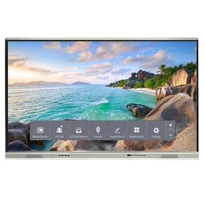 Neuere Version Android System Interaktives Flachbild mit hohem Kontrast 1200:1 und Cursor-Geschwindigkeit 100 Dot/S 20 Touch Point unterstützt mit Screen Share interaktives Whiteboard