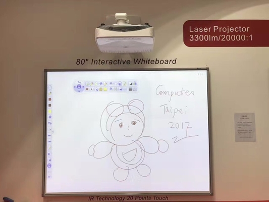 Multi-Touch-Unterstützung USB-Schnittstelle Interaktives Whiteboard für nahtlose Präsentationen