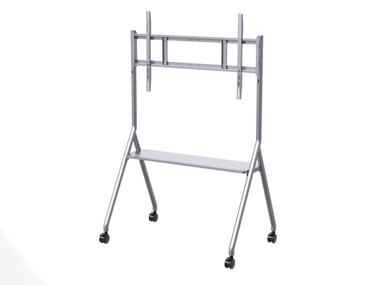IBoard 55-86 Zoll verfügbar Mobil-TV-Behälter Bodenstand TV-Wagenwagen All-in-One-Display mit Rädern