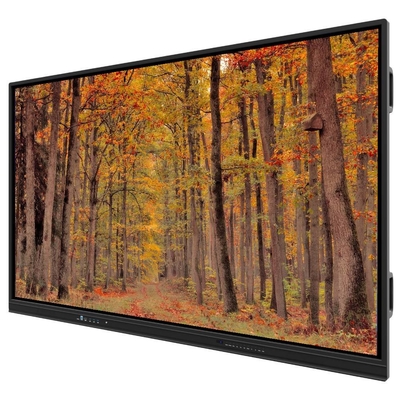 Interaktives Flachbildschirm 75 86 Zoll Lautsprecher Android System 13 14 Multi-Touch-Bildschirm für vielseitige Touch-Anwendungen Tagungstraining mit Wandhalterung