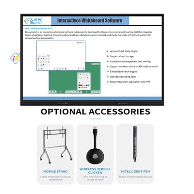 Großformat 98 Zoll 4K LCD Interaktives Smart Board Touch Panel Smart Screen für das Klassenzimmer