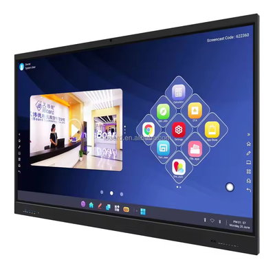 IBoard Factory Interaktives Whiteboard Multi-Touch-Bildschirm Stylus Unterstützung 20 Touch-Punkte eingebautes Mikrofon mit Bildschirmspiegelung Interaktives Whiteboard Android OS