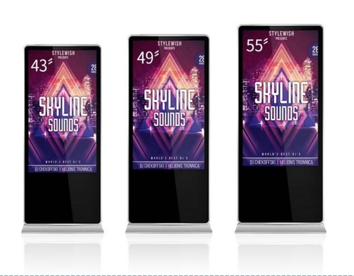 43 Zentimeter großes Digital Signage Display mit 178 Grad FCC-Zulassung Werbe-Kiosk Kapazitiven Touch mit Android oder Windows-System