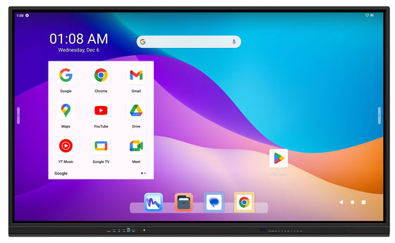 55 65 75 86 98 105 Zoll Digital 4K Interaktiv Flachbildschirm Berührungsschirm Ai Smart Interaktives Whiteboard für Konferenzen im Klassenzimmer