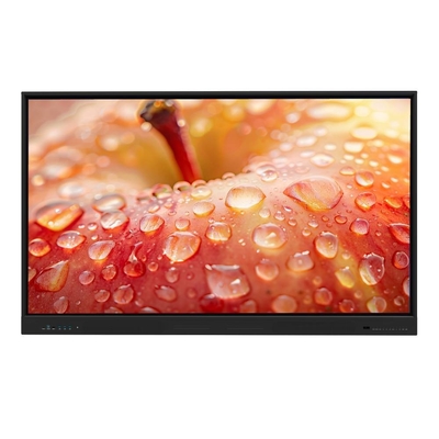 LED Interaktive Whiteboard 86 98 110 Zoll Android 13 14 LCD Smart Board Reaktion 5-8 Ms Tagungssoftware kompatibel mit Kamera und Mikrofon und Mobilstand