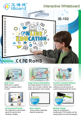Iron Sheet IR Interaktives Whiteboard mit Windows-Betriebssystem und USB-Datenanschluss Schulgeräte für pädagogische Zwecke Elektronisches IR Interaktives Whiteboard