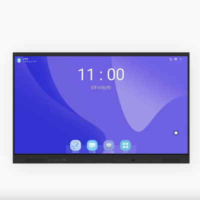 86-Zoll-Google EDLA zertifiziertes interaktives Smart-Panel. Android 13 mit eingebautem Enjoy-System. OPS-Slot. Optionale Kamera und Handy-Stand