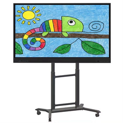 IBoard Höhenverstellbar 42"-86" Trolley Multi Mobile TV Cart für interaktive Flachplatte Smart Whiteboard VESA 100*100-800*600mm