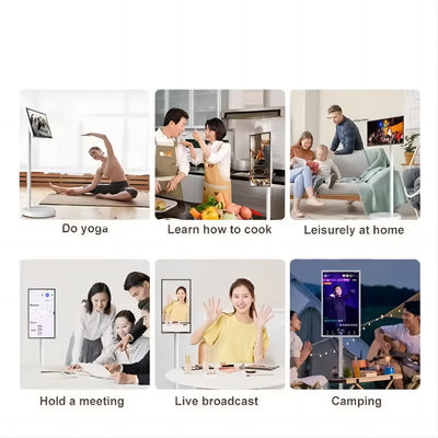 IBoard 27 32 Inch Android 13 In-Cell Touch Panel Smart TV LCD Touch Screen Monitor Rollbares Bewegliches Stück Rotation mit Batterie