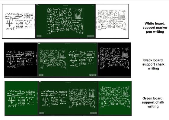 86-Zoll-aufzeichnungsfähige intelligente Tafeln mit interaktiven Seitentafeln für Bildung