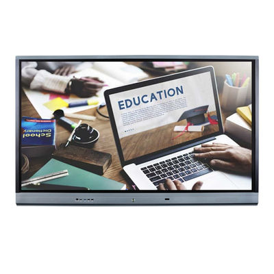 Erleben Sie die Leistungsfähigkeit eines interaktiven Touchscreen-Monitors mit einer Genauigkeit von 2 mm, 15 W*2 oder 20 W*2 Lautsprechern und drahtloser Bildschirmprojektion