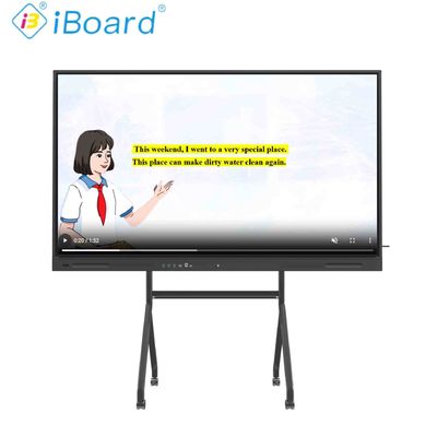 4K UHD Interaktives Flachbild 55 Zoll Smart TV mit aktualisiertem Android-System KI-Funktionsgerät für Klassenzimmer-Büro-Treffen