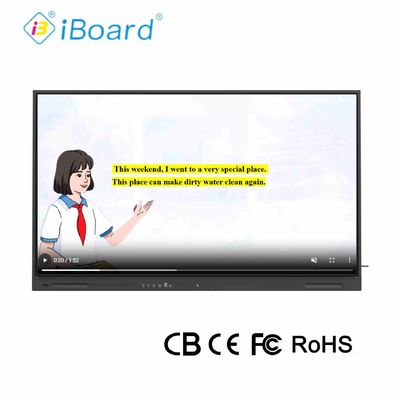 4K UHD Interaktives Flachbild 55 Zoll Smart TV mit aktualisiertem Android-System KI-Funktionsgerät für Klassenzimmer-Büro-Treffen