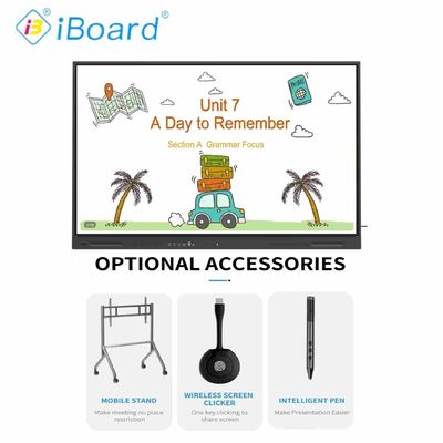 Neues Design Produkt 4k 65 Zoll Touchscreen Mehrsprachige Software LCD Smart Board Android Interaktives Board für Channel Partner
