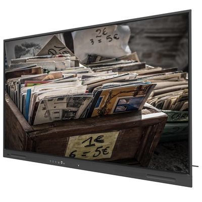 Steigern Sie Ihr Geschäft mit Black LCD Smart Board mit USB-Ausgängen und 350cd/m2 WIFI und Wireless Share 110-Zoll-Monitor
