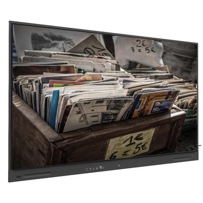 Steigern Sie Ihr Geschäft mit Black LCD Smart Board mit USB-Ausgängen und 350cd/m2 WIFI und Wireless Share 110-Zoll-Monitor