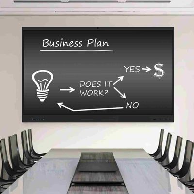 86 Inch Smart Board with Build in Camera and Microphone Touch Screen Interactive Flat Panel for Conference Meeting and Education
