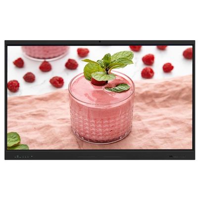 Interaktiver Touchscreen-Monitor 86 Zoll Android 14 8+128G mit Lautsprecherkamera Mikrofon Lichtsensor Software eingebaut in WLAN drahtlose Präsentation von Pad Phone Laptop