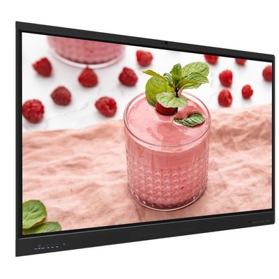 Interaktiver Touchscreen-Monitor 86 Zoll Android 14 8+128G mit Lautsprecherkamera Mikrofon Lichtsensor Software eingebaut in WLAN drahtlose Präsentation von Pad Phone Laptop