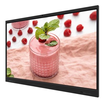 Interaktiver Touchscreen-Monitor 86 Zoll Android 14 8+128G mit Lautsprecherkamera Mikrofon Lichtsensor Software eingebaut in WLAN drahtlose Präsentation von Pad Phone Laptop