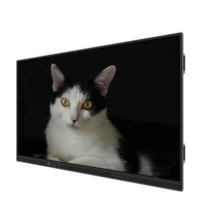 98 Zoll 4K Interaktives Flachbildschirm Android 14 8+128GB Digitaler Smart Touchscreen Android OPS Mobile Stand Optional für die Klassenzimmerbesprechung