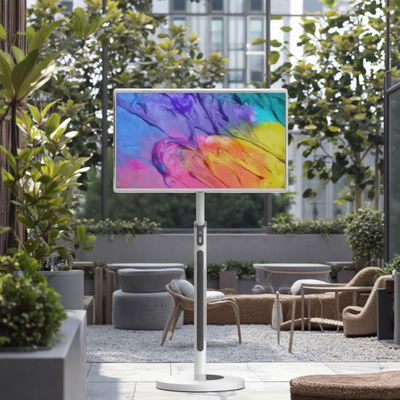 IBoard 32 Zoll tragbare wiederaufladbare Smart TV mit Kamera Batterie Touchscreen Monitor Interaktives digitales Display für das Home Office