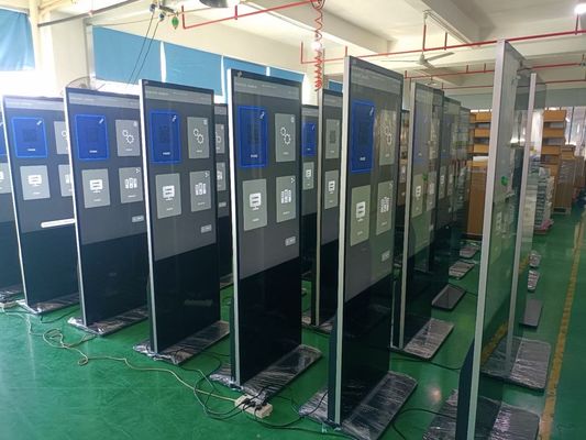 Großhandel mit Bestellscan 23,8 Zoll 27 Zoll 32 Zoll Stand-Digital Signage Display Werbe-Standkiosk Kapazitiver Touch mit Android- oder Windows-System