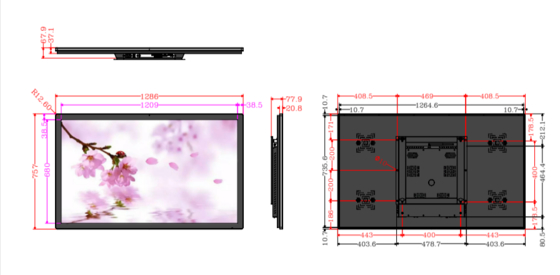 Verbessern Sie das Anzeigeerlebnis mit 170-Grad-Ansichtswinkel Digitaler Totem 32 43 49 55 Zoll Wandbildschirm Medienwerbe-Player