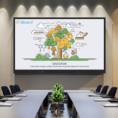 98 Zoll Interaktives Flachbildschirm 4K UHD Smart Touchscreen mit Projektion KI Funktion Smart Board für Besprechungsraum