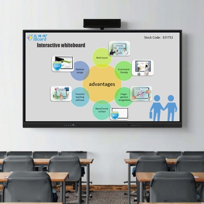 65-Zoll-Interaktives-Flachbildschirm-Display mit Touchscreen-Monitor und aktualisierter KI-Funktion für das intelligente Klassenzimmer