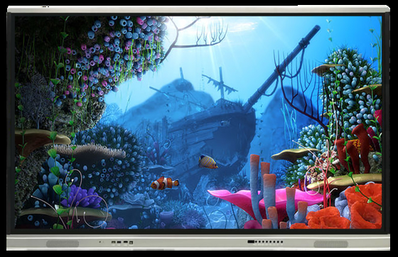 Fabrik Großhandel Touchscreen Interaktives Flachbildschirm-Display mit Infrarot-Touch und Fernbedienung Upgrade über Internet Netzwerk Interaktives Whiteboard Touchscreen TV Monitor