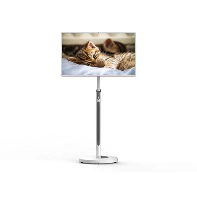Touchscreen-Kiosk 32 Zoll Android 8+128G 13MP Kamera Lautsprecher eingebaut mit aufladbarem Akku drehbarem Monitor für KTV Bar Showroom Büro