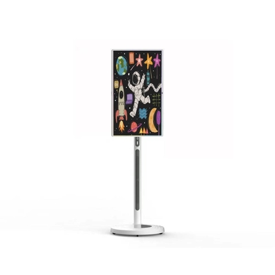 Touchscreen-Kiosk 32 Zoll Android 8+128G 13MP Kamera Lautsprecher eingebaut mit aufladbarem Akku drehbarem Monitor für KTV Bar Showroom Büro