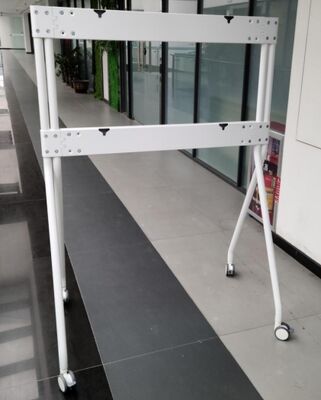 Mobiler TV-Ständer aus Aluminium mit 200 kg Tragkraft und Rollen für 55 bis 110 Zoll interaktive Whiteboards