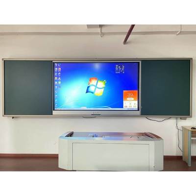 Intelligente Tafel, verschiebbar, 75/86 Zoll, Tafel, Weiß/Grün optional, mit Touch-Panels, Wandmontage, Android/Windows-Betriebssystem für Klassenzimmer, Besprechungsraum, Büro