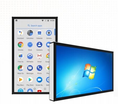 Touchscreen-Kiosk 55 Zoll Android-Standee IR PCAP Win PC Für Supermarkt Büro kommerziell