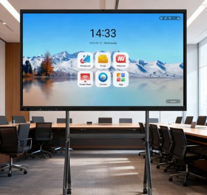 Originalhersteller 4K Android DLED Interaktives Panel 75 Zoll Schul Touchscreen Smart Whiteboard OEM/ODM Interaktive Tafeln für den Schulunterricht