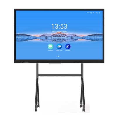 86 Zoll Interaktives Whiteboard mit 4K UHD-Display und 20/40 Touch Points für kollaboratives Lernen