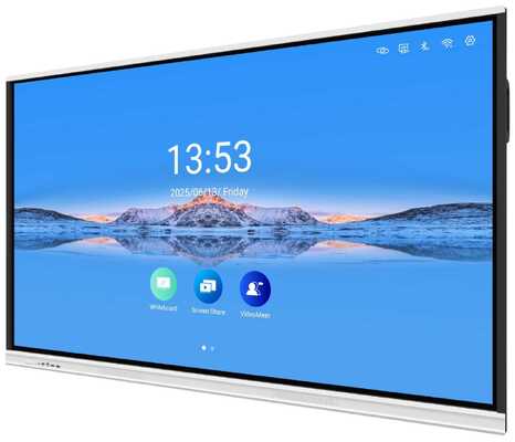 86 Zoll Interaktives Whiteboard mit 4K UHD-Display und 20/40 Touch Points für kollaboratives Lernen