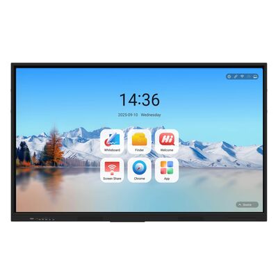 75 Zoll 4K Auflösung Interaktives Whiteboard mit 20-Punkt Multi-Touch Smart Touchscreen für Bildung und Meetings