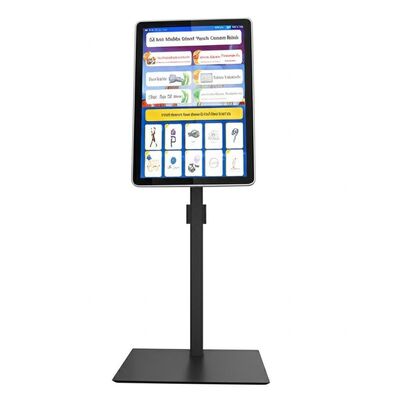 32-Zoll-Android-13-Touchscreen-Kiosk mit mobilem Ständer und interaktiver digitaler Beschilderung