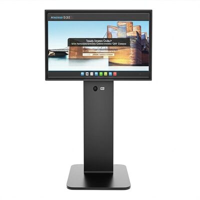 32-Zoll-4K-Touchscreen-Kiosk mit 13MP-Kamera, Android-Monitor und interaktiver digitaler Beschilderung