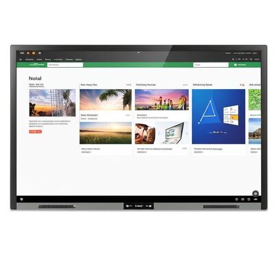 Tragbares 75-Zoll-Interactive Whiteboard mit Null-Lücke, WLAN und integrierter Lehrsoftware