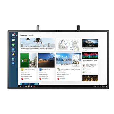 LED-Interaktives Whiteboard mit Android 14, ultrafeiner Infrarot-Touch-Funktion und optionaler Kamera und Mikrofon für Schulen und Meetings
