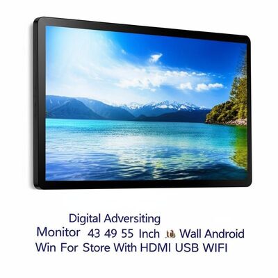 32 Zoll Digital Ads Monitor Android PC OS Wand Touchscreen für den Laden Flughafen Hotel